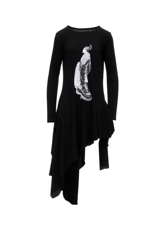 30/-COTTON SINGLE JERSEY PRINTED DRESS C