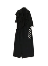 <411/1>+<412/1> SIDE OPEN DRAPED COAT