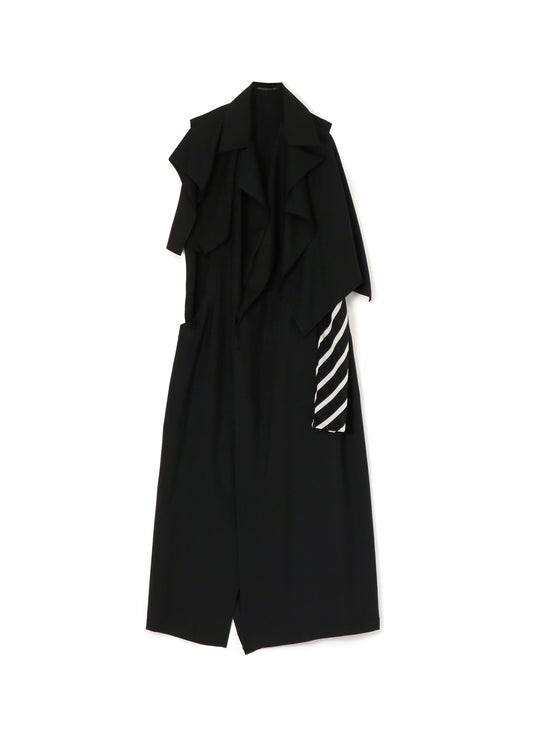<411/1>+<412/1> SIDE OPEN DRAPED COAT