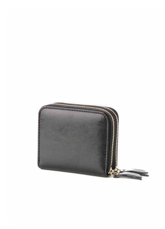 SPLIT LEATHER ZIPPER WALLET