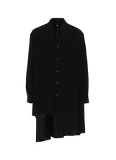 CREPE DE CHINE STANDARD ASYMMETRICAL FLARES SHIRT