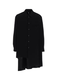 CREPE DE CHINE STANDARD ASYMMETRICAL FLARES SHIRT