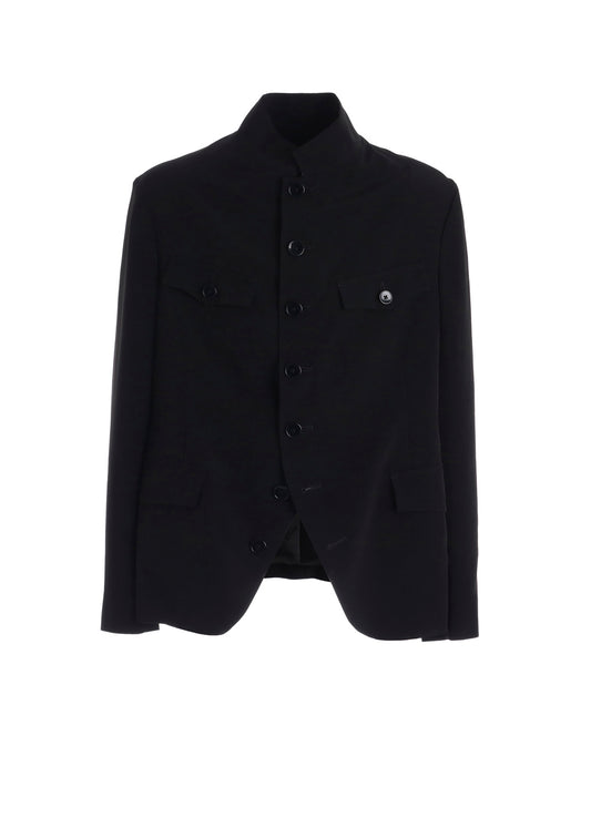 CREPE DE CHINE MEN'S STAND COLLAR JACKET