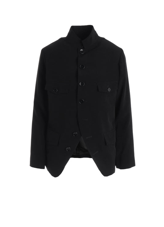CREPE DE CHINE WOMEN'S STAND COLLAR JACKET