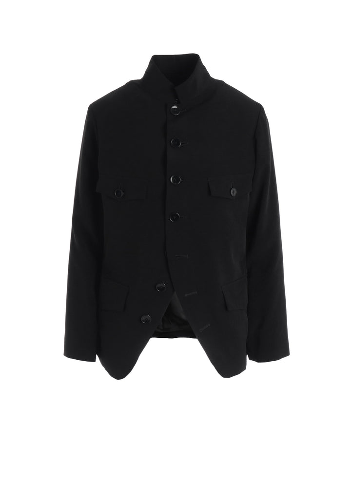 CREPE DE CHINE WOMEN'S STAND COLLAR JACKET