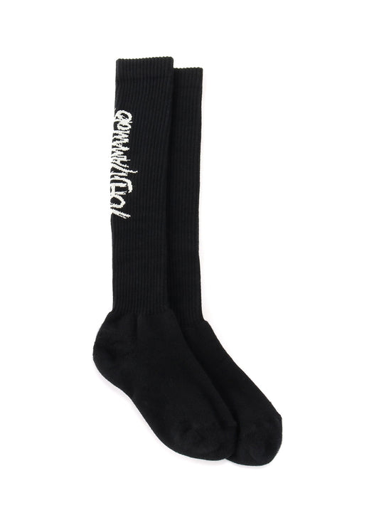 RIB HIGH SOCKS YOHJI YAMAMOTO LOGO