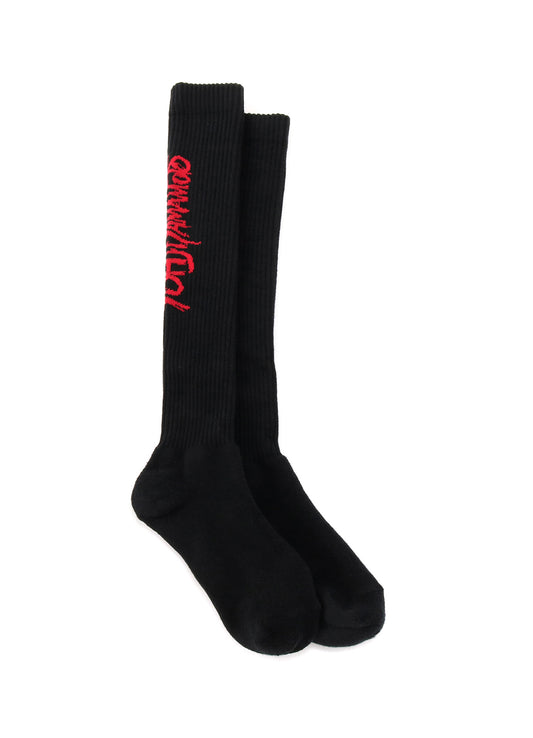 RIB HIGH SOCKS YOHJI YAMAMOTO LOGO