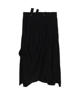 CREPE DE CHINE SQUARE SKIRT