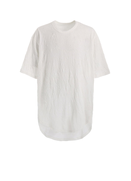 CATCH WASHER HEM ROUND JUMBO T-SHIRT SHORT SLEEVES