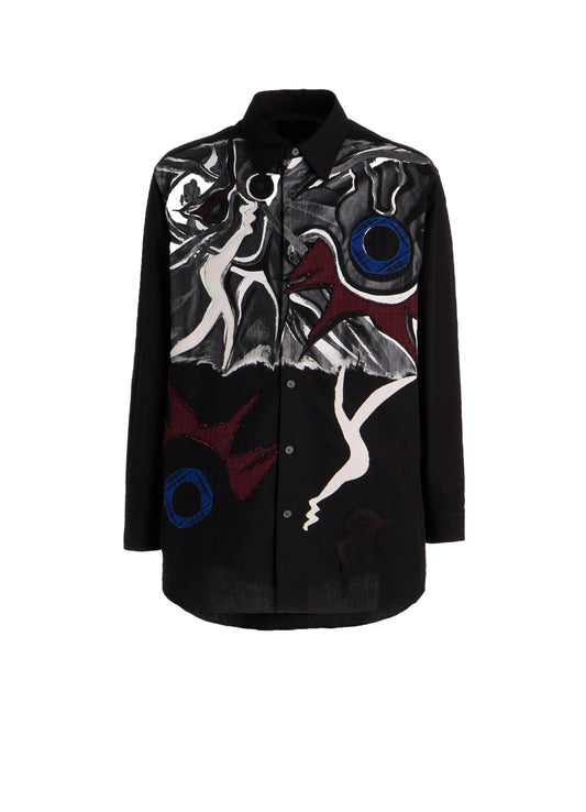 Ground Y×Taro Okamoto Mixed-Media Composition Shirts ”I Am in the Sky”
