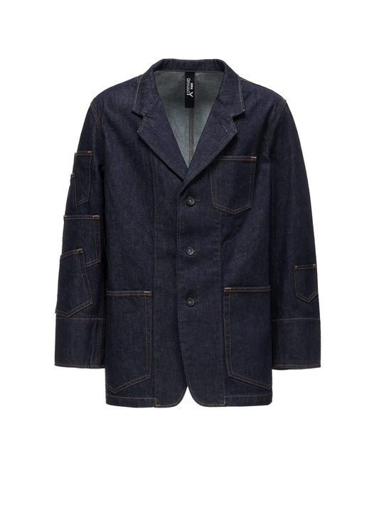 Ground Y × EDWIN 14oz DENIM POCKET TAILORED JACKET
