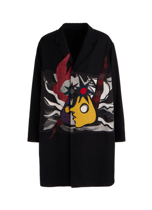 Ground Y×Taro Okamoto Mixed-Media Composition Jacket ”Seaside”