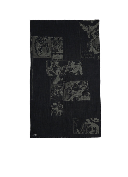 DC SUPER-VILLAINS COLLAGE PRINT WOOL STOLE