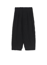BLACK CHIFFON 12-TUCK PANTS