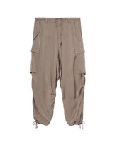 CUPRO FIBRIL TWILL HEM RIB PANTS