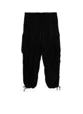 CUPRO FIBRIL TWILL HEM RIB PANTS