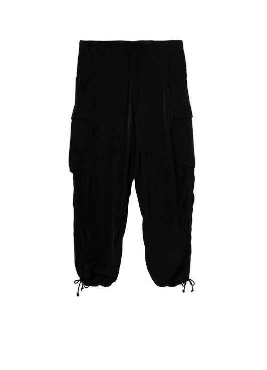 CUPRO FIBRIL TWILL HEM RIB PANTS