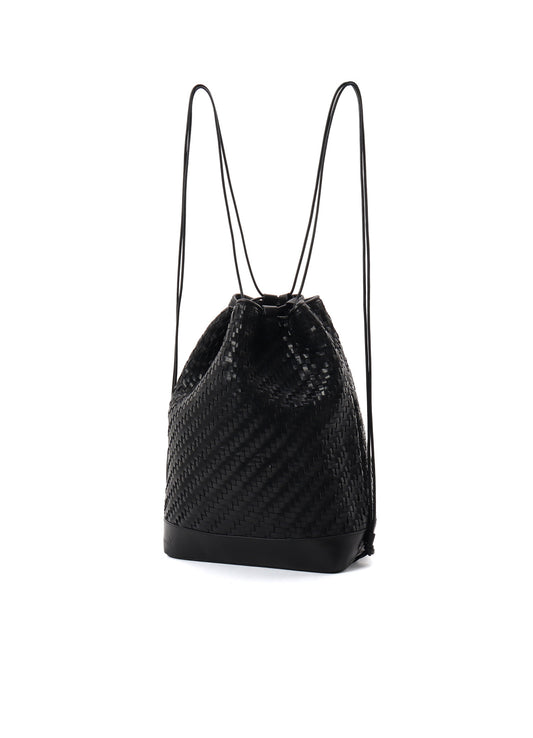COW LEATHER WOVEN BAG