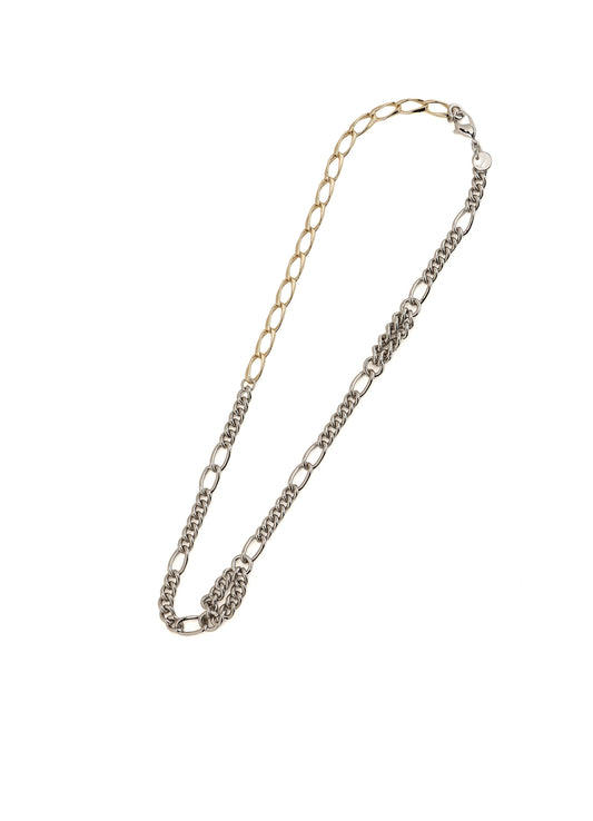 BRASS DOUBLE CHAIN NECKLACE