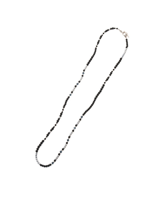 GLASS & PEARL BEAD NECKLACE