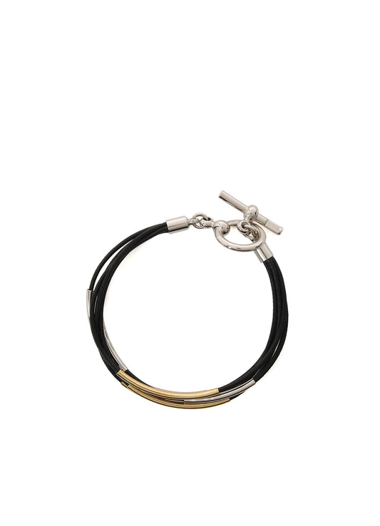 LEATHER CODE BRACELET