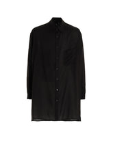 CELLULOSE LAWN LONG SHIRT WITH SLEEVE SLITS