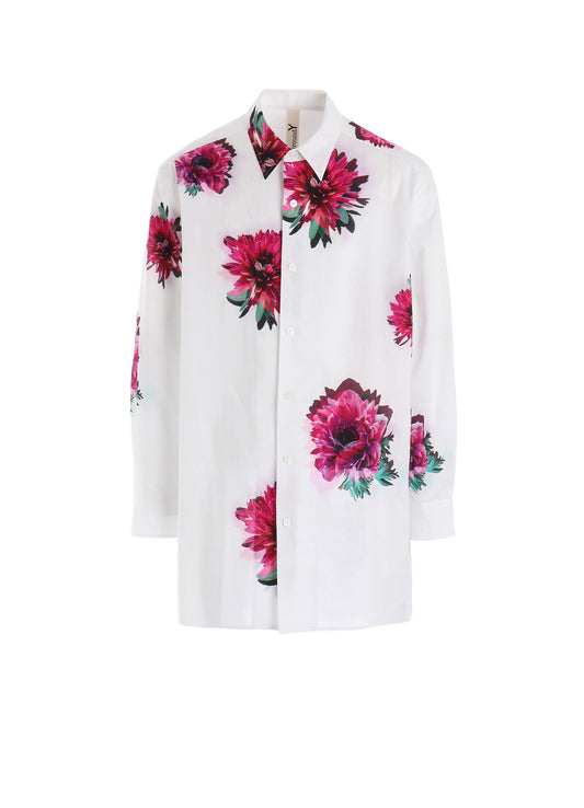 60 LAWN PINK FLOWER LONG SHIRT