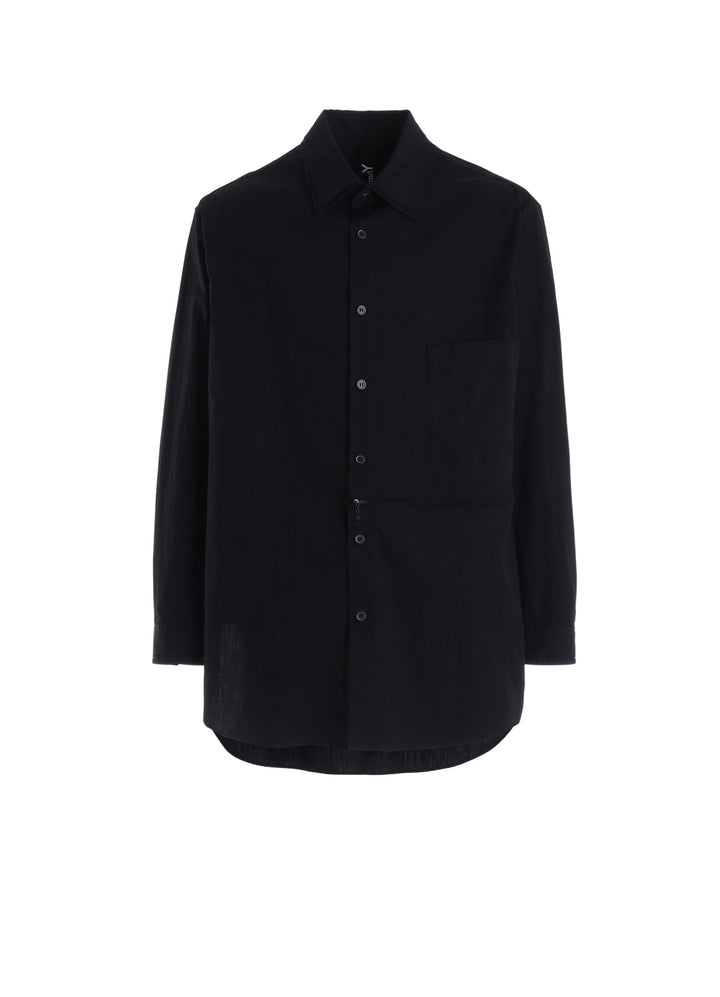 DOUBLE COLLAR BROAD SHIRT WITH ZIPPER SWITCH
