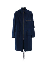 COTTON INDIGO TWILL MODS COAT