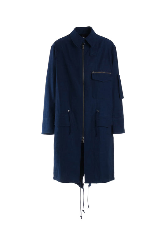 COTTON INDIGO TWILL MODS COAT