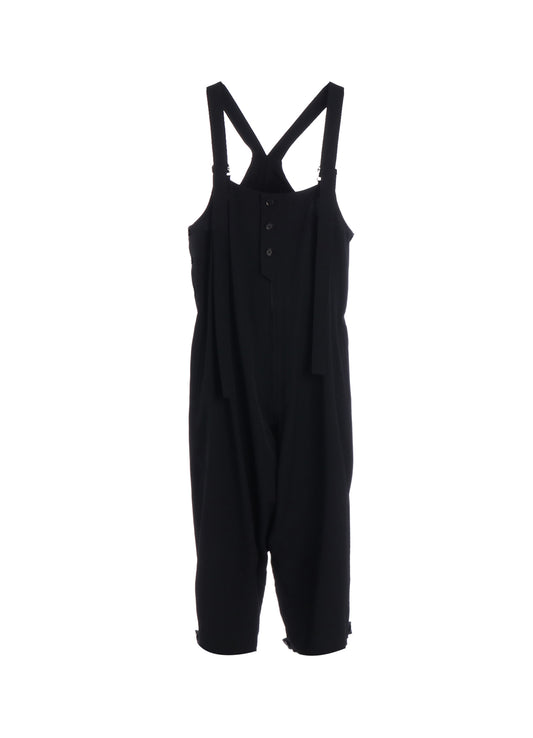 WOOL GABARDINE OVERALLS