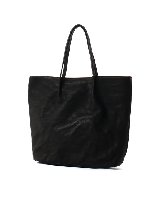 WASHED LEATHER TOTE BAG