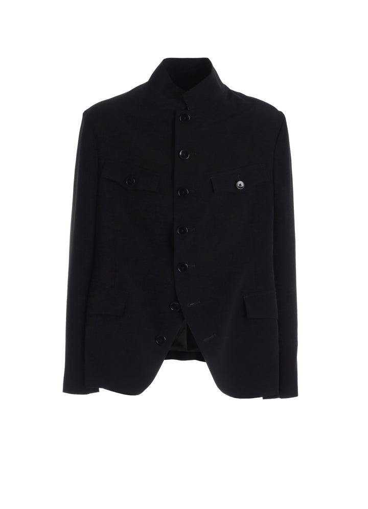 CREPE de CHINE MENS STAND COLLAR JACKET