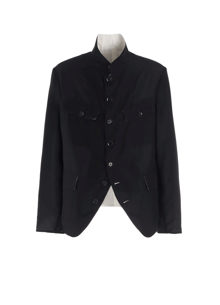 REVERSIBLE STAND COLLAR JACKET