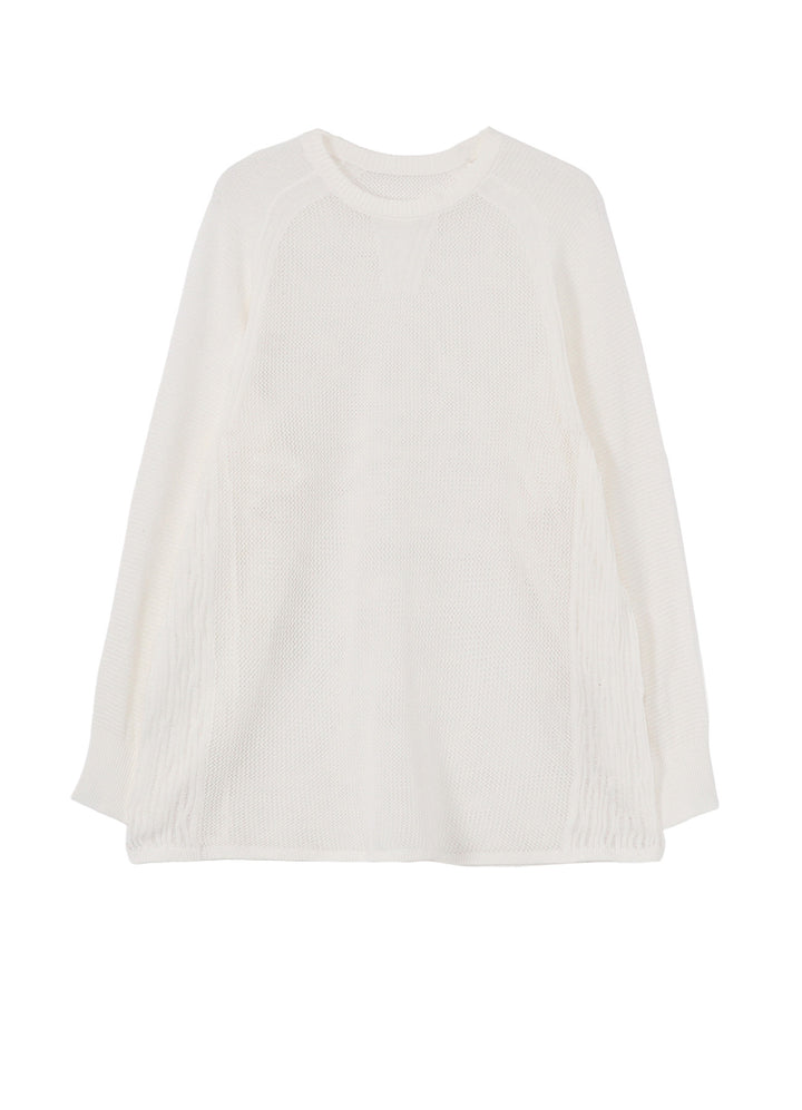 OPEN-END COTTON DOLMAN BIG KNIT