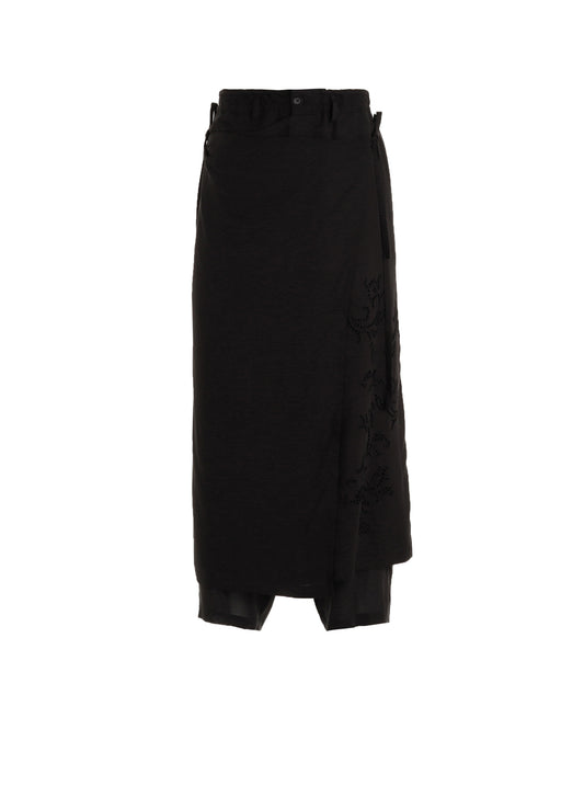 CELLULOSE LAWN BRODERIE 3-WAY SKIRT PANTS