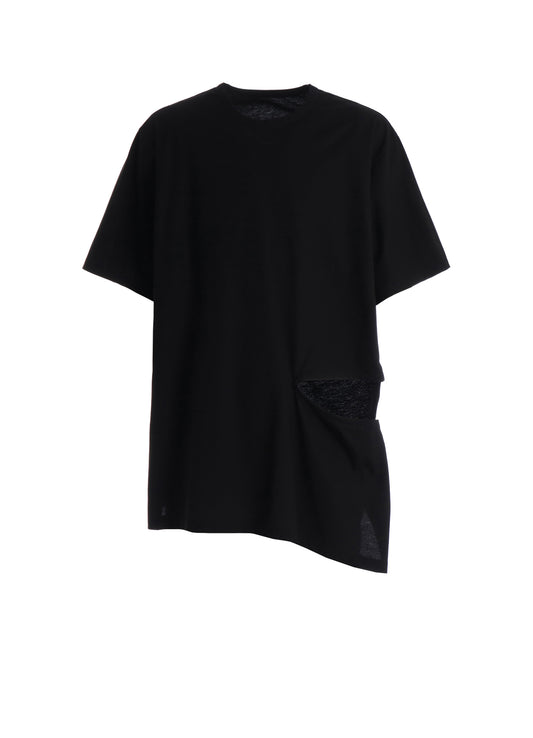 30 HARD TWIST STRETCH JERSEY LEFT CUT-OUT T-SHIRT