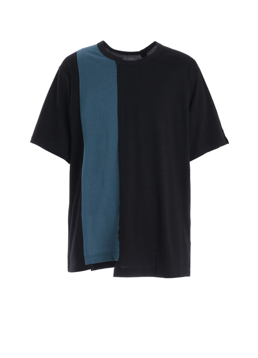 COMBINATION JERSEY SHORT SLEEB T-SHIRT