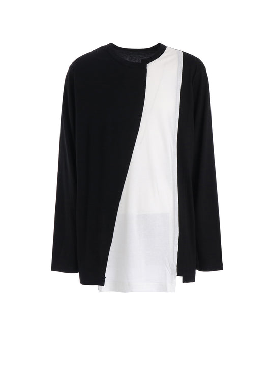 COMBINATION JERSEY LONG SLEEB T-SHIRT