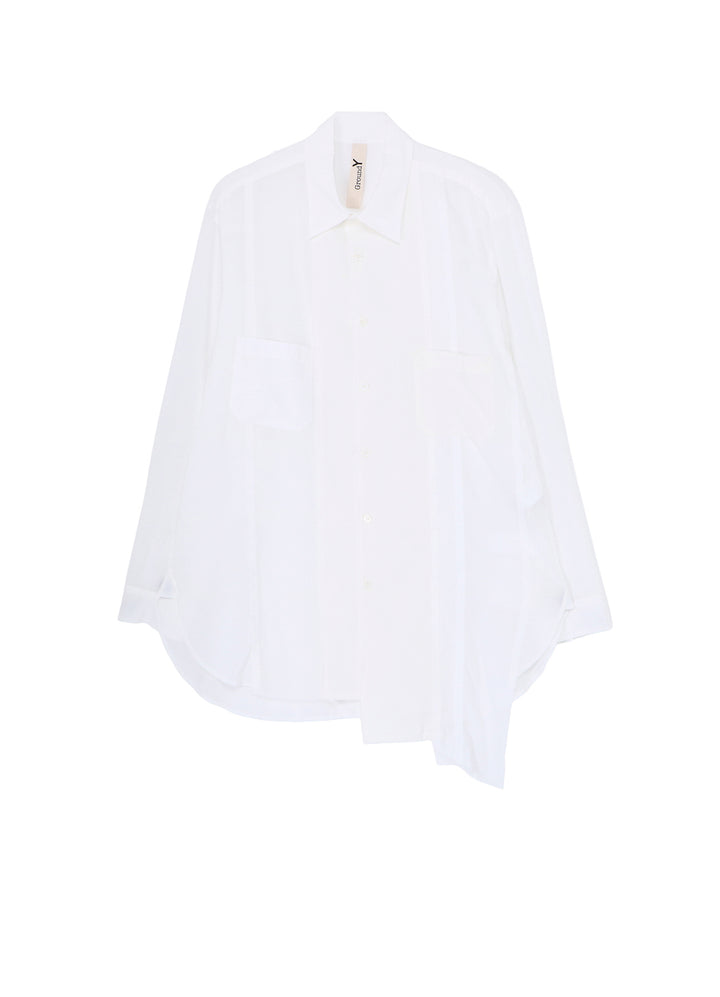 SWITCHING MATERIAL FRONT PANAL STANDARD WHITE SHIRT