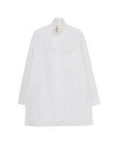 COTTON BROAD STAND COLLAR SHIRT