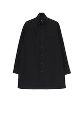 COTTON BROAD STAND COLLAR SHIRT