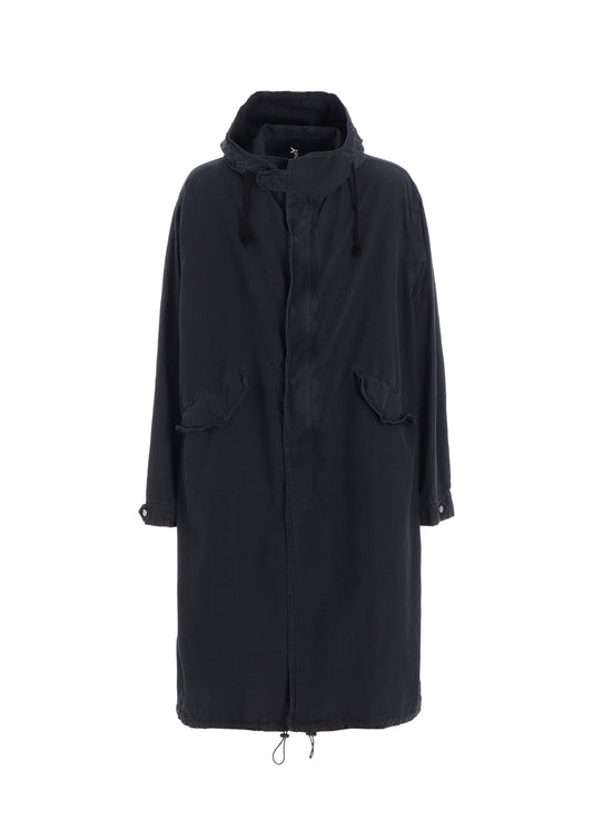 C/NY SULFUR DYEING STONE WASH BIO HOODED MODS COAT