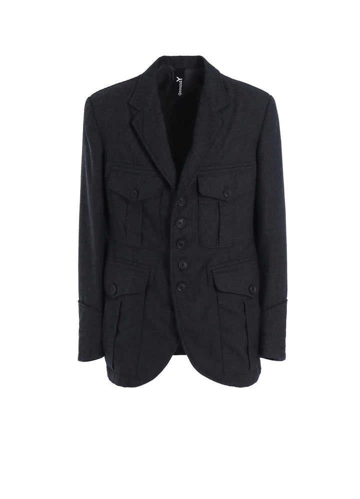 W.TA SAXONY MILITARY BACK PLEATS JACKET