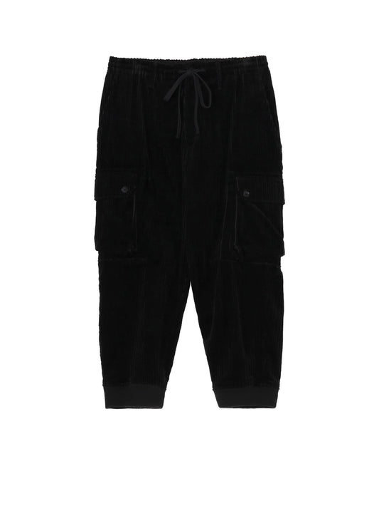 PAIR CORDUROY AIR TURNING RIBBED HEM CARGO