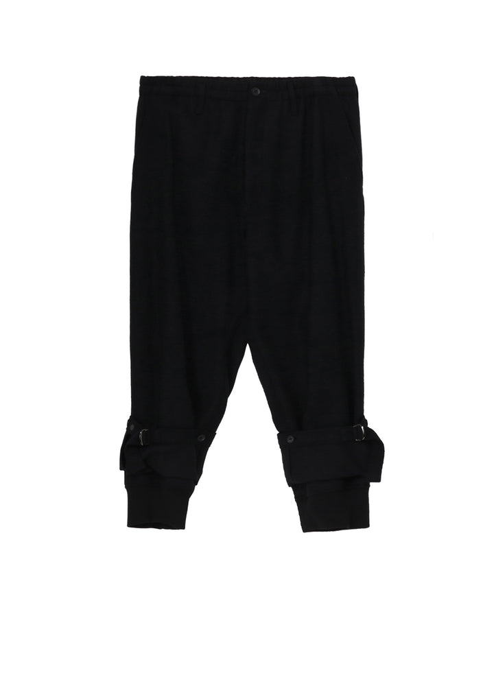 MELTON DOUBLE HEM RIB PANTS