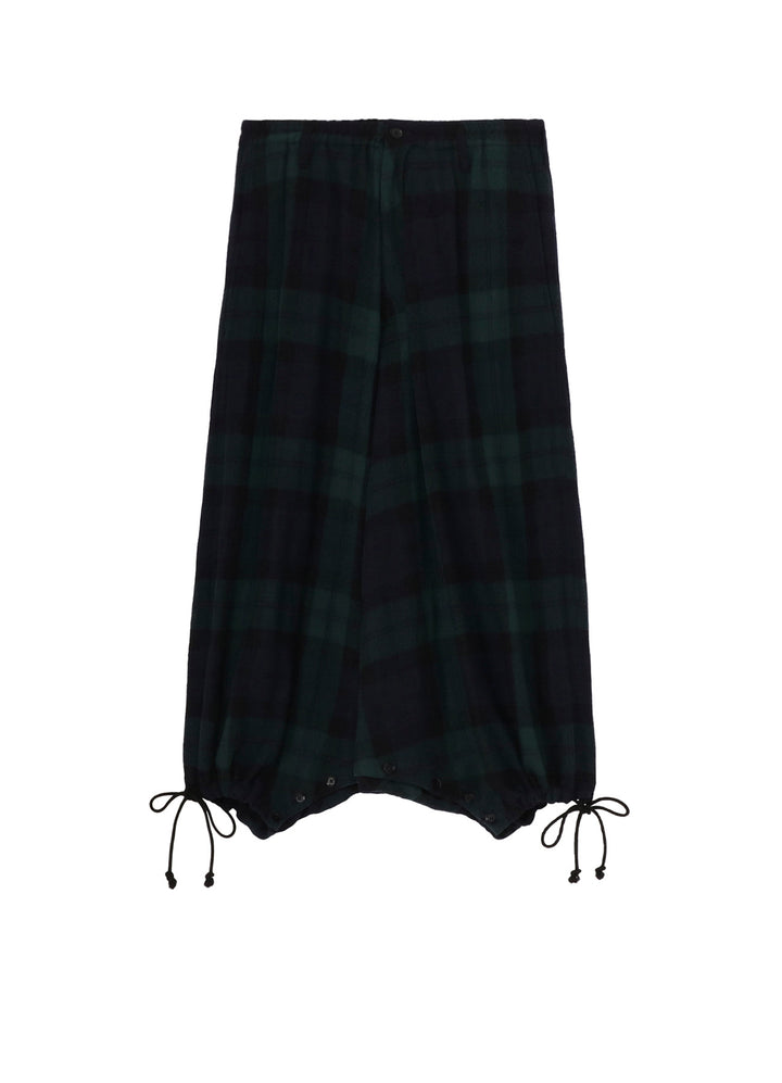 BIG REFINE  PLAID INSEAM BUTTON SAROUEL PANTS