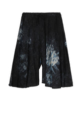 RAYON PRINT  FLORAL PATTERN CIRCLE PANTS