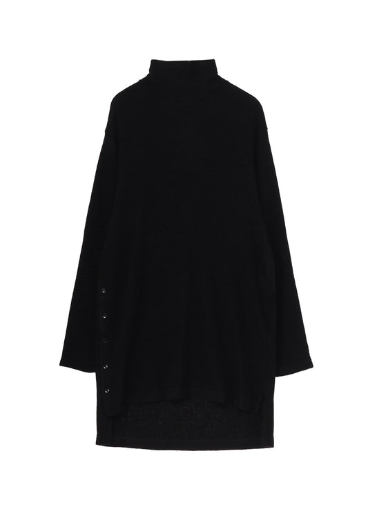 SPIDER WEB KNIT BIG TURTLENECK T-SHIRT