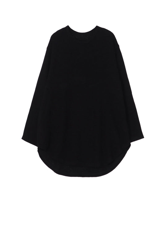 SPIDER WEB KNIT HEM JUMBO LONG SLEEVED T-SHIRT